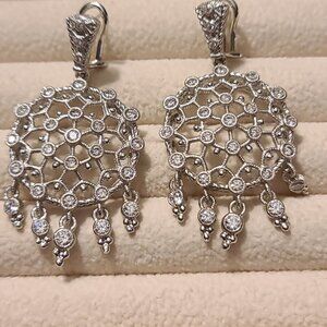 Ladies Judith Ripla Sterling Silver Dangle Earrings